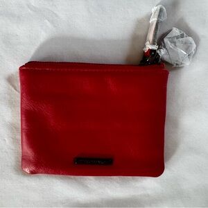 Rebecca Minkoff NWOT Betty Pouch, Tequila + Sunrise, Red Leather